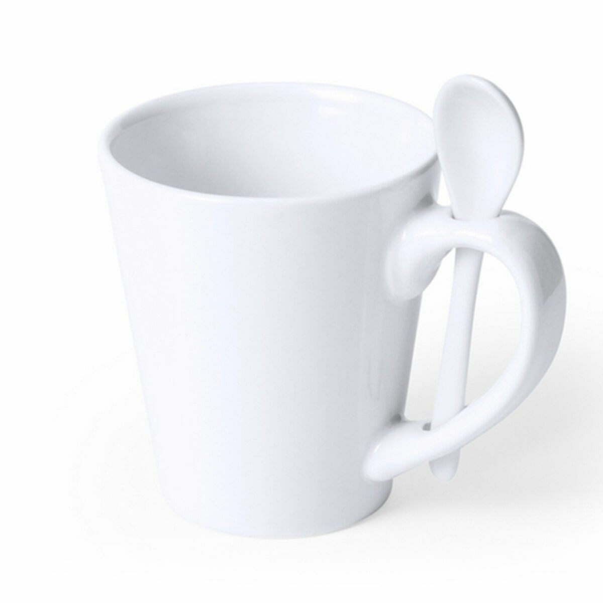 Mugg med Tesked Beppi 145184 Vit (350 ml) (36 antal), Färg: Vit - 2
