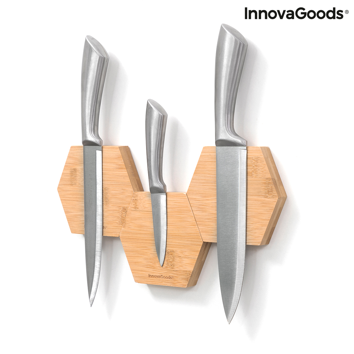 Magnetiska limhållare för bambu Magbu InnovaGoods Förpackning med 3 masker - 5