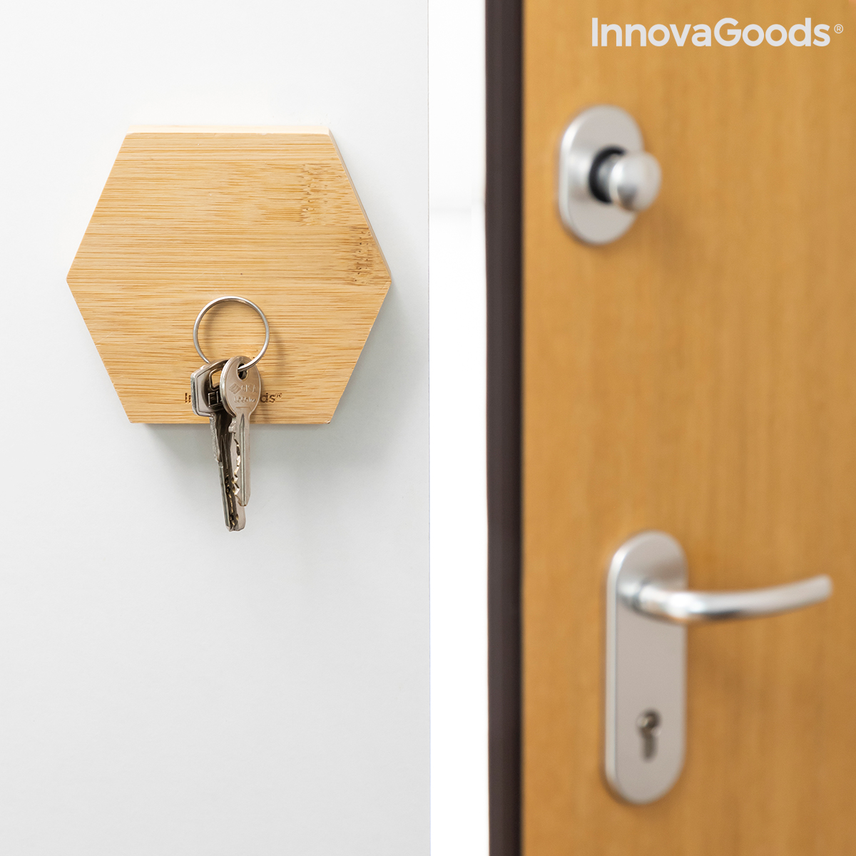 Magnetiska limhållare för bambu Magbu InnovaGoods Förpackning med 3 masker - 6