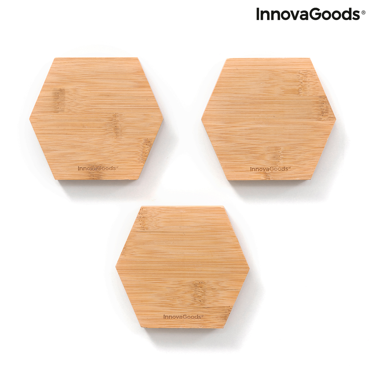 Magnetiska limhållare för bambu Magbu InnovaGoods Förpackning med 3 masker - 4