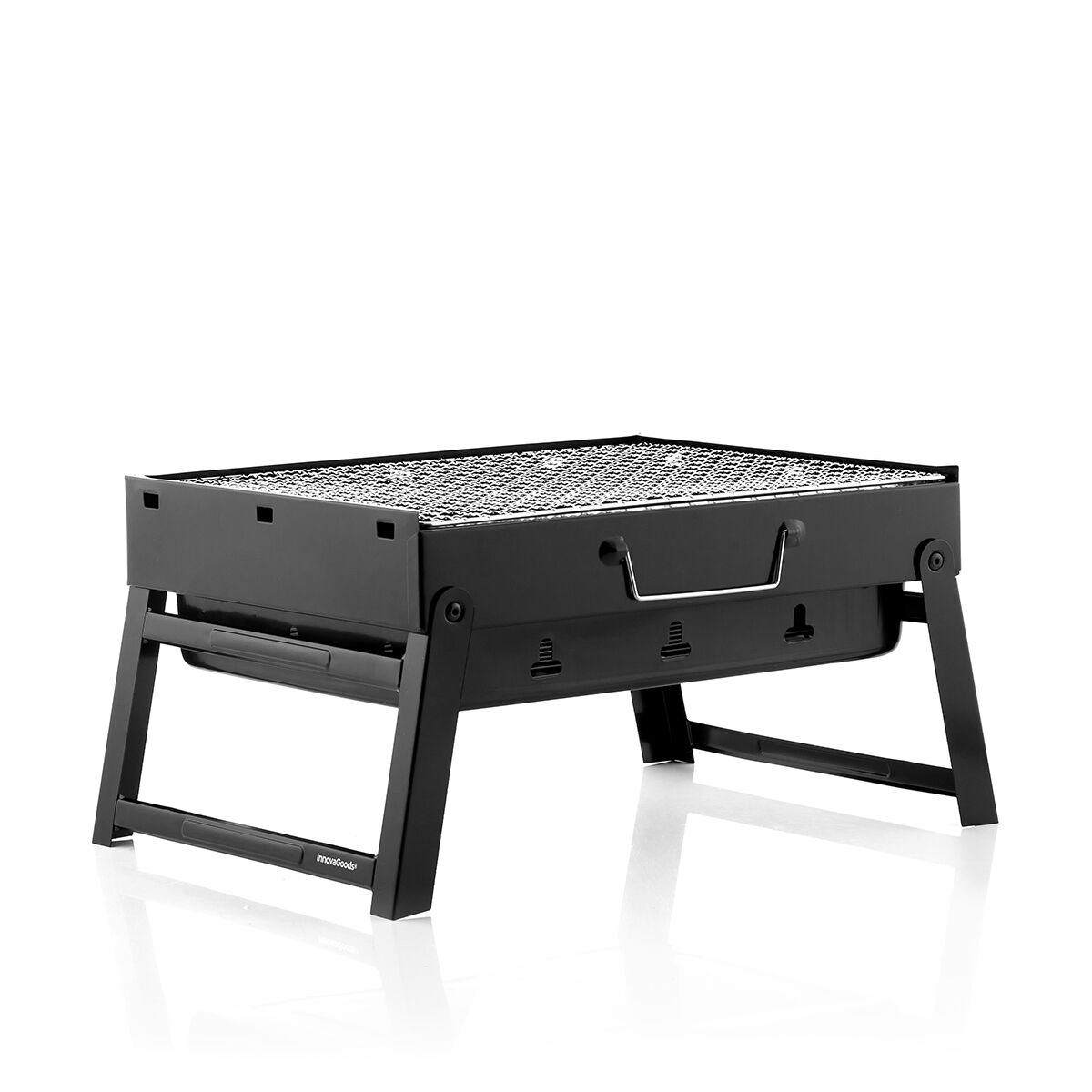 Hopfällbar bärbar kolgrill för användning med träkol BearBQ InnovaGoods - 12