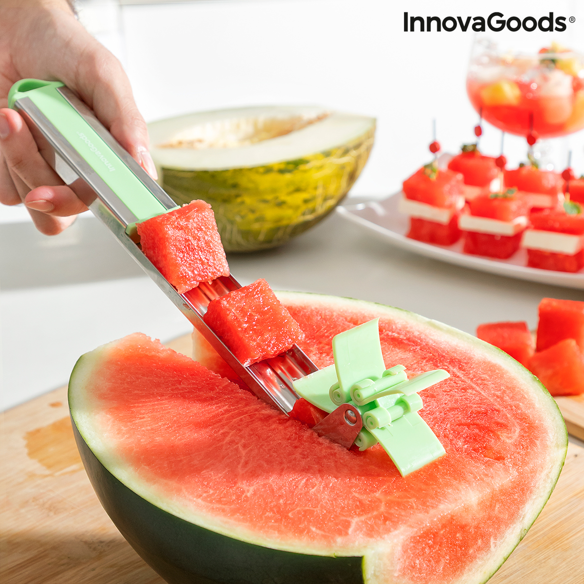 Kubskärare för Vattenmelon Cutmil InnovaGoods