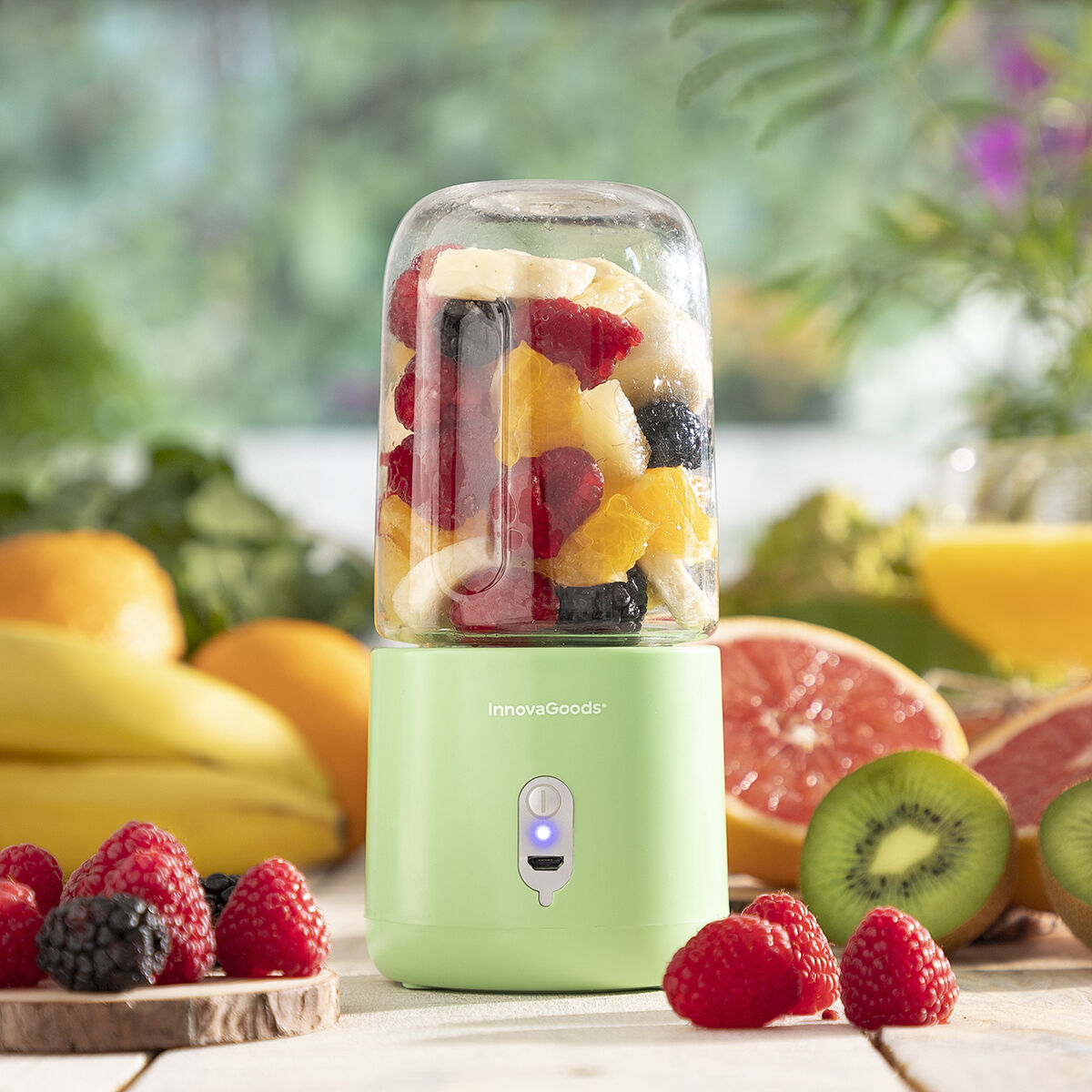 Mixer med bärbar och uppladdningsbar behållare Blendyr InnovaGoods - 9
