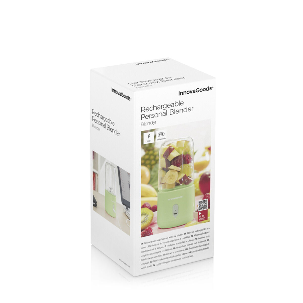 Mixer med bärbar och uppladdningsbar behållare Blendyr InnovaGoods - 10