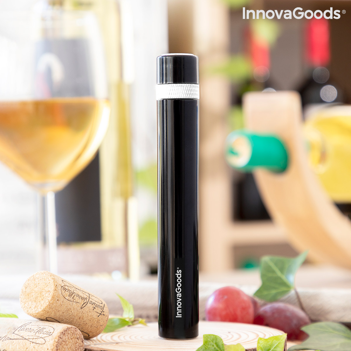 Lufttryckskorkskruv för vin Dewino InnovaGoods - 8