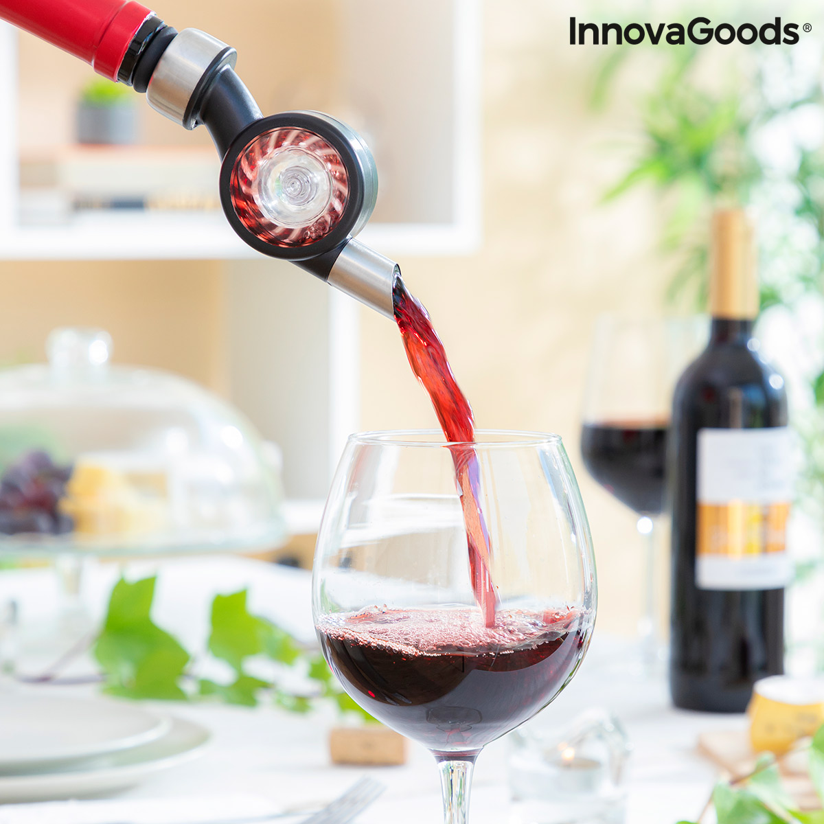 Vinluftare med väderkvarn och stativ Wimil InnovaGoods