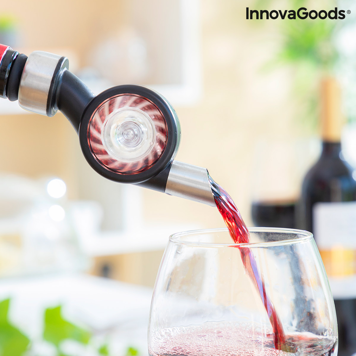 Vinluftare med väderkvarn och stativ Wimil InnovaGoods - 7