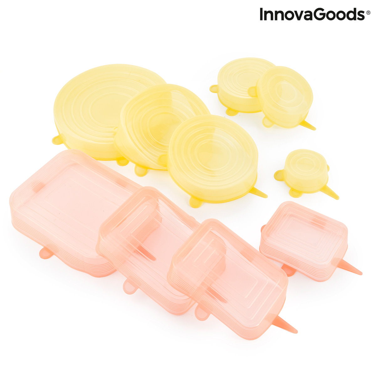 Set med 10 återanvändbara och justerbara lock till köket Lilyd InnovaGoods - 3