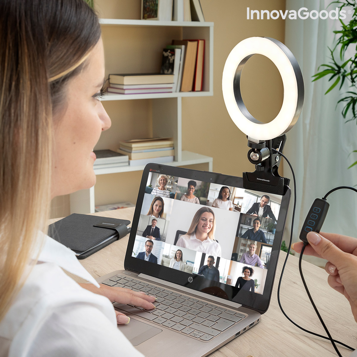 Selfie-ring med hållklämma Lumahoop InnovaGoods