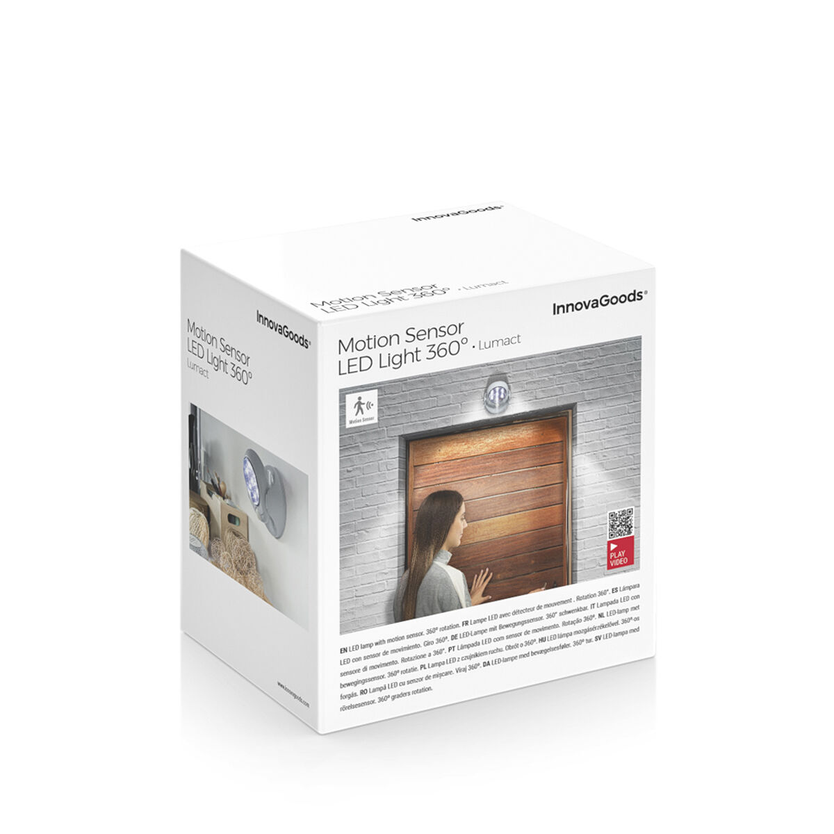LED lampa med rörelsesensor Lumact 360º InnovaGoods - 5