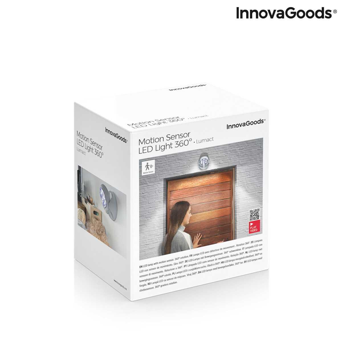 LED lampa med rörelsesensor Lumact 360º InnovaGoods - 2