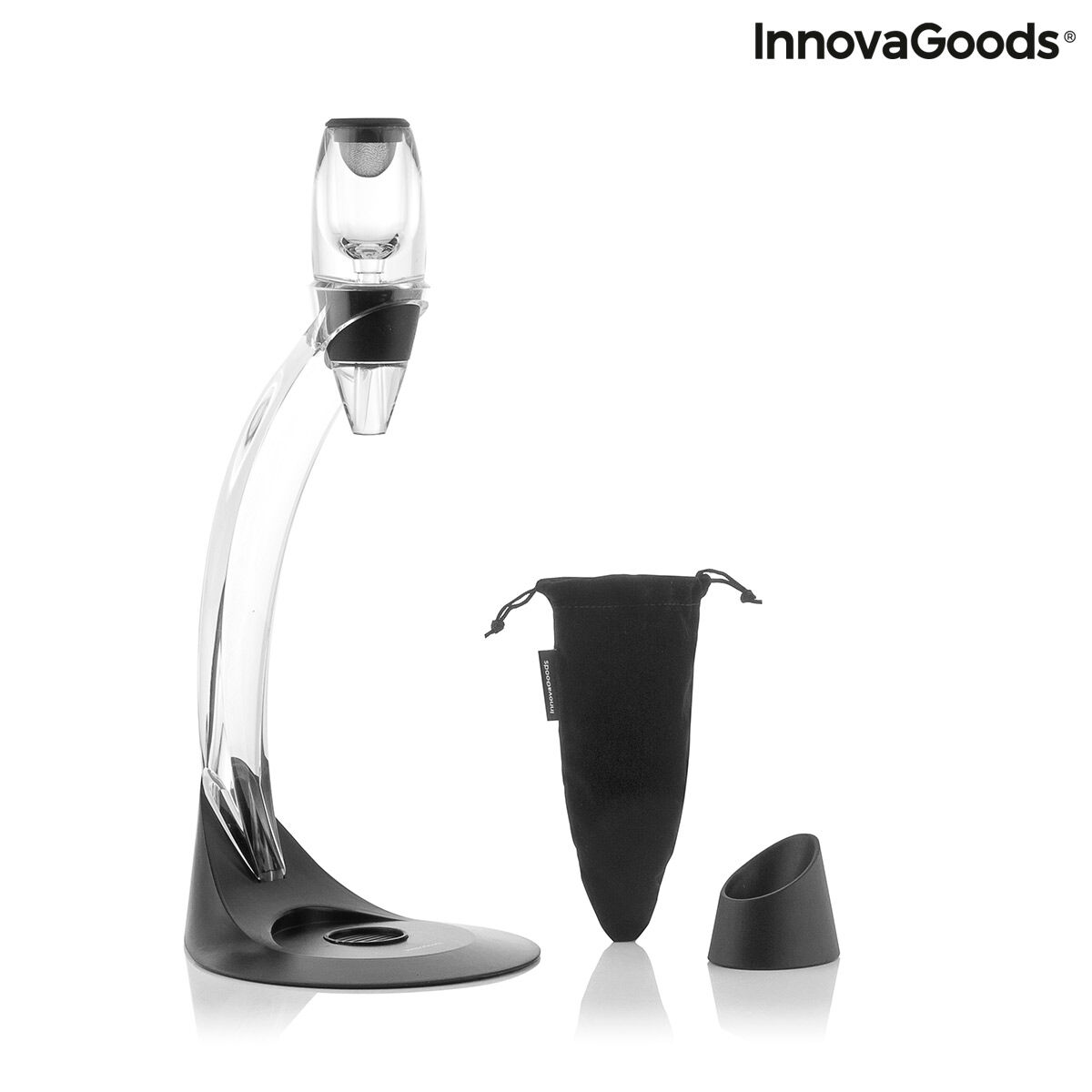 Professionell vin luftare med Tower Stand och icke-dropp Base Winair InnovaGoods - 3