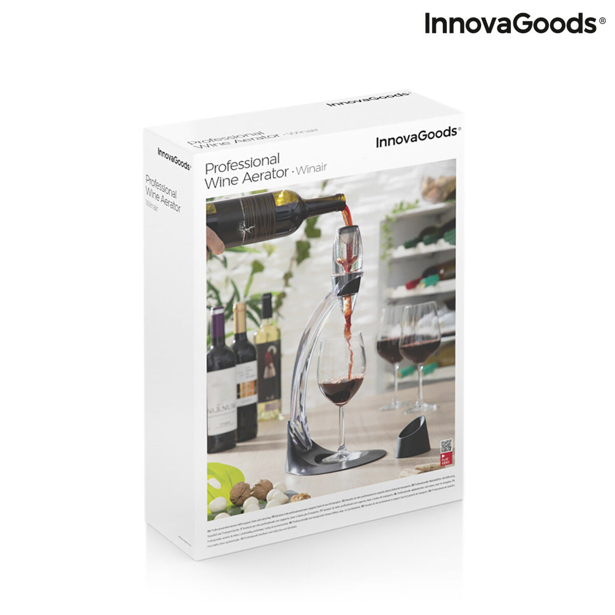 Professionell vin luftare med Tower Stand och icke-dropp Base Winair InnovaGoods - 2