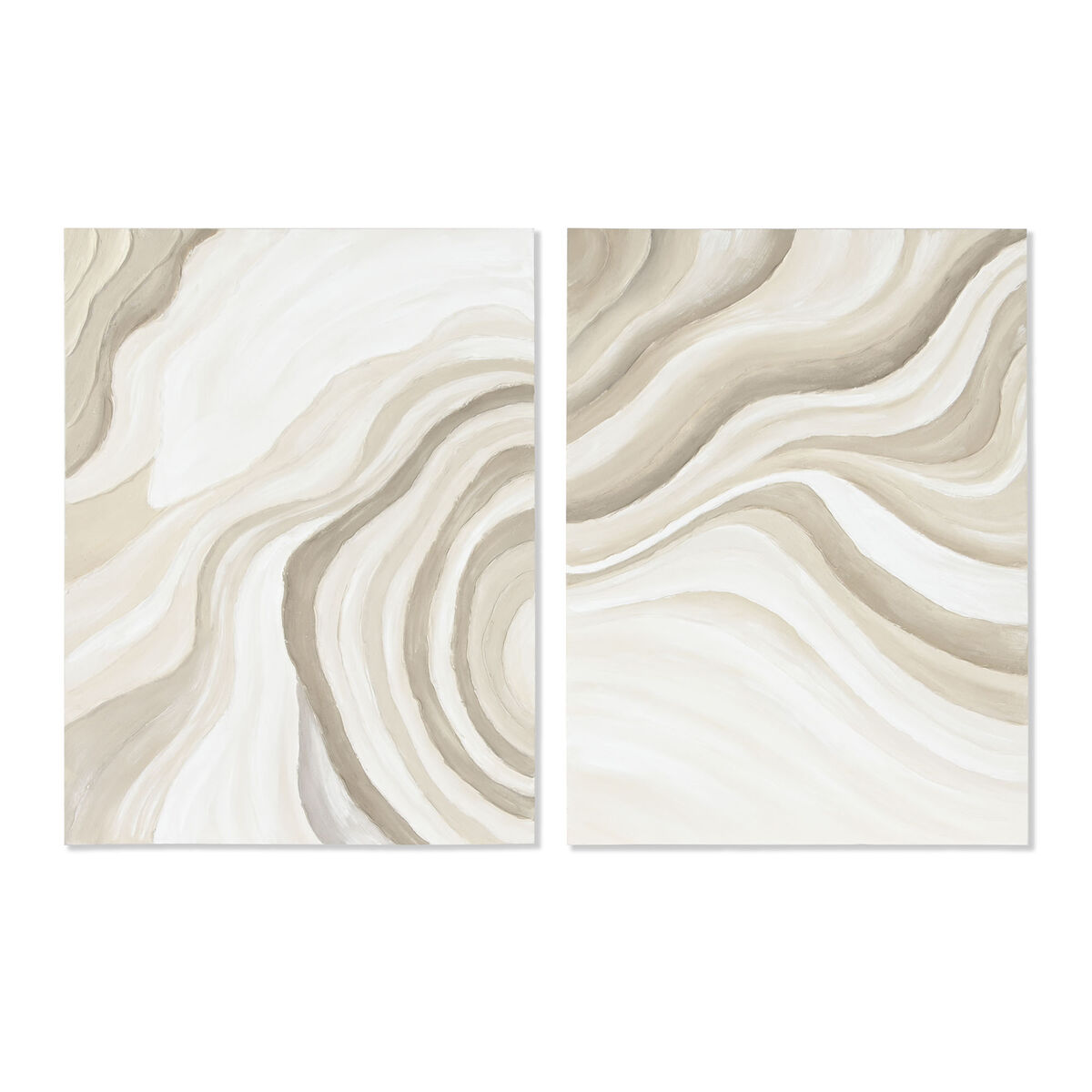 Tavla Home ESPRIT Abstrakt Modern 90 x 3,7 x 120 cm (2 antal)