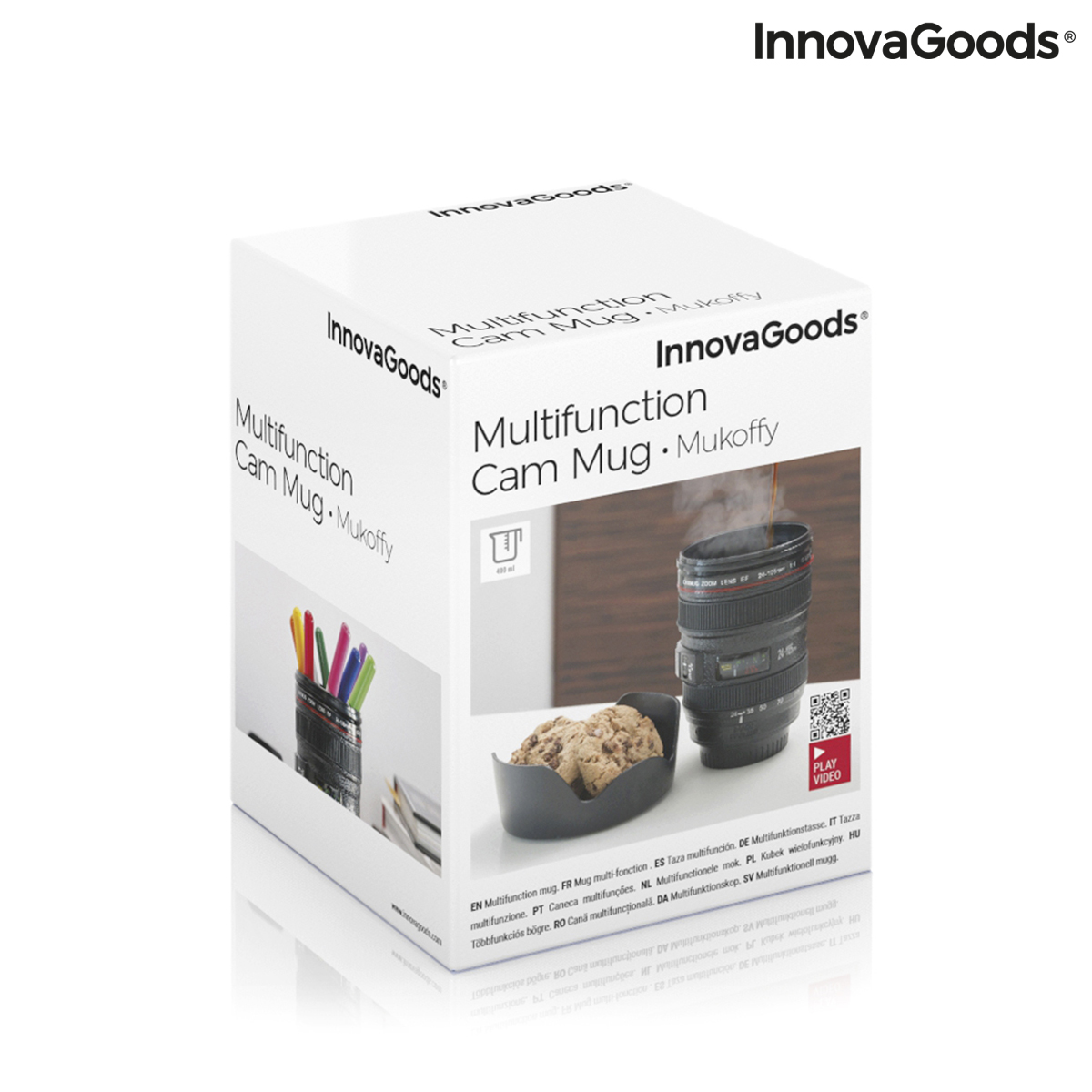 Multifunktionell mugg med lock Mukoffy InnovaGoods - 2