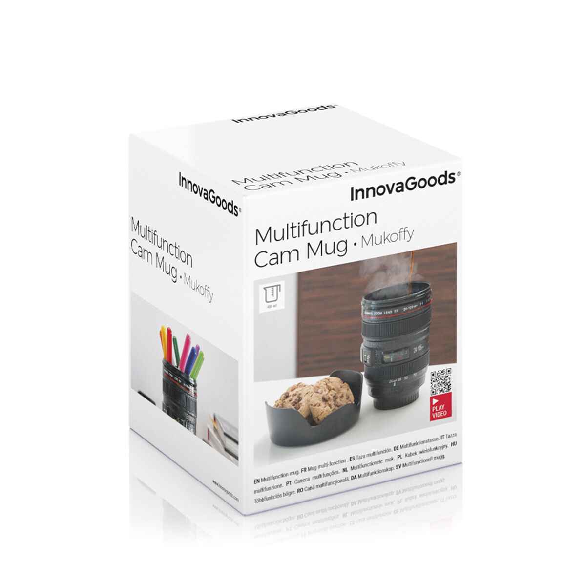 Multifunktionell mugg med lock Mukoffy InnovaGoods - 4