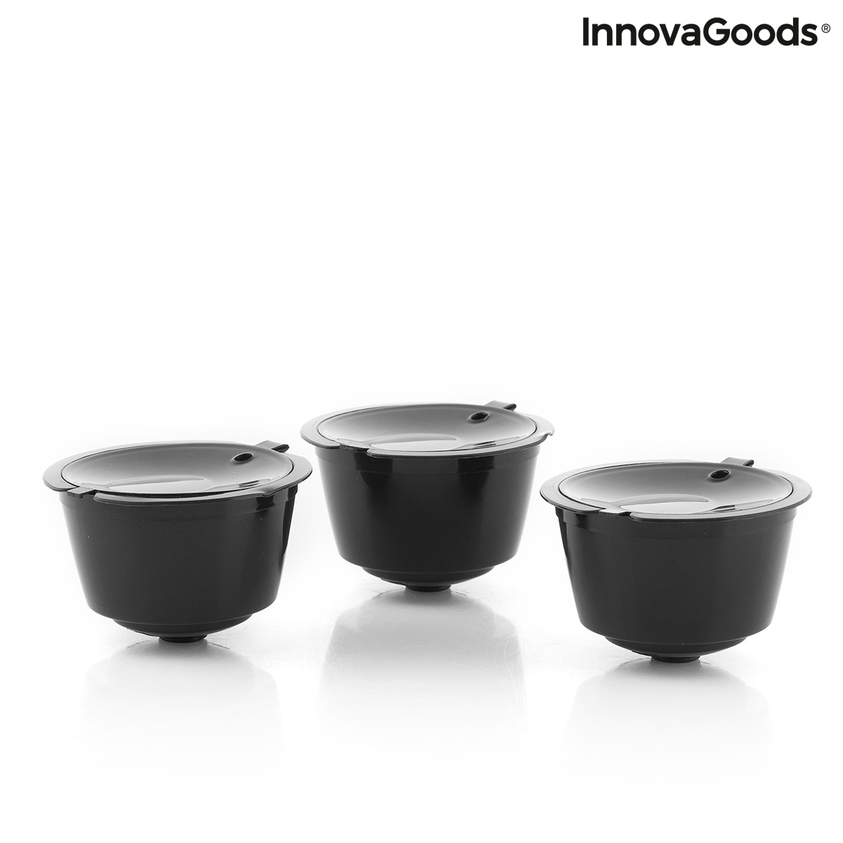 Uppsättning med 3 återanvändbara kaffekapslar Redol InnovaGoods - 3