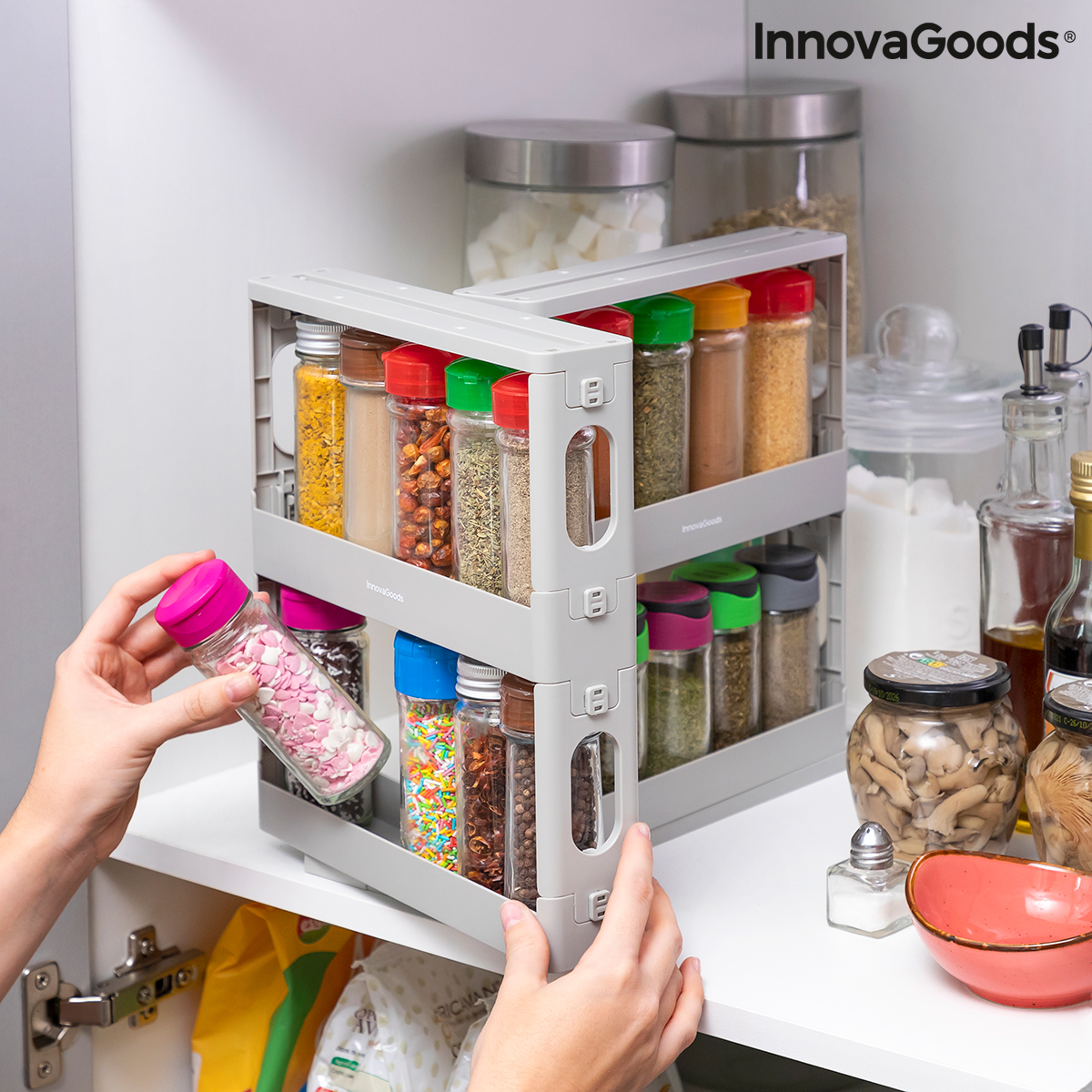 Skjutbart och svängbart kryddställ Rispick InnovaGoods
