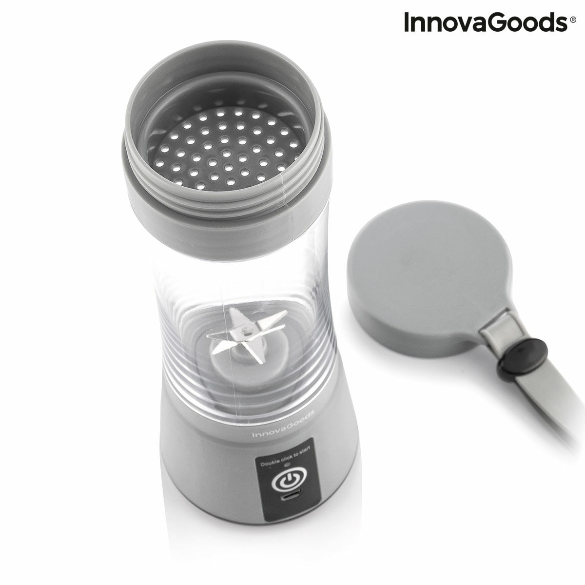 Mixer med bärbar och uppladdningsbar behållare Frubler InnovaGoods - 3