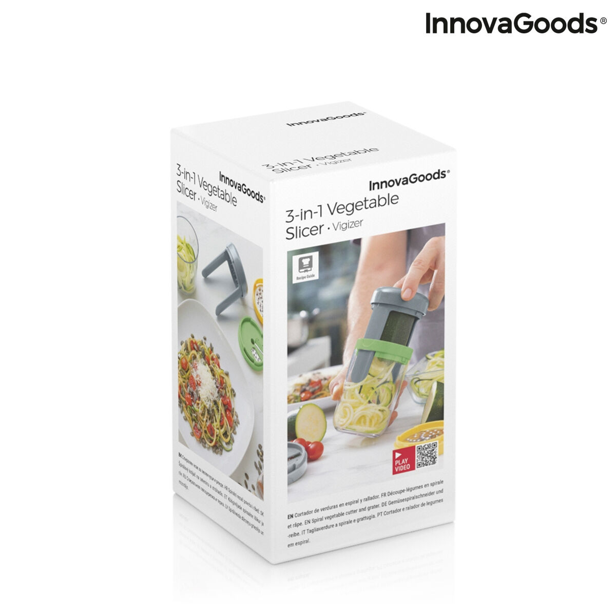 Grönsaksskärare för Spiraler och Rivjärn med Recept Vigizer InnovaGoods - 2