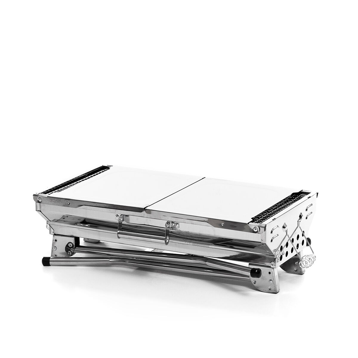 Hopfällbar Kolgrill i Rostfritt Stål ExelQ InnovaGoods - 3