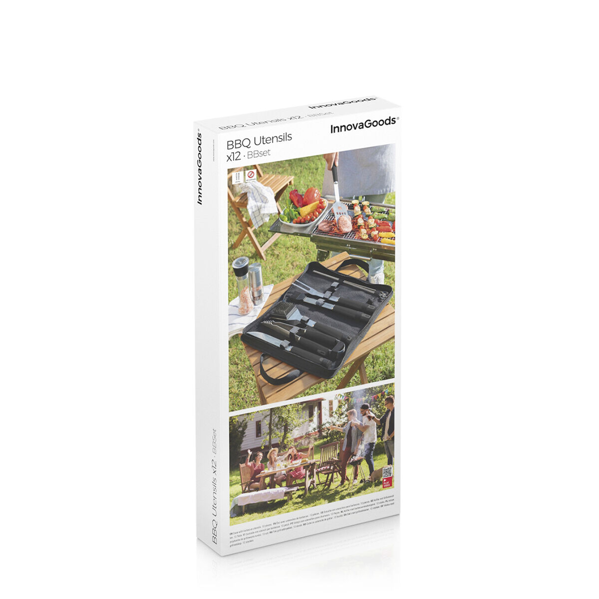 Set med Grillredskap med Bärväska BBSet InnovaGoods 12 Delar - 3