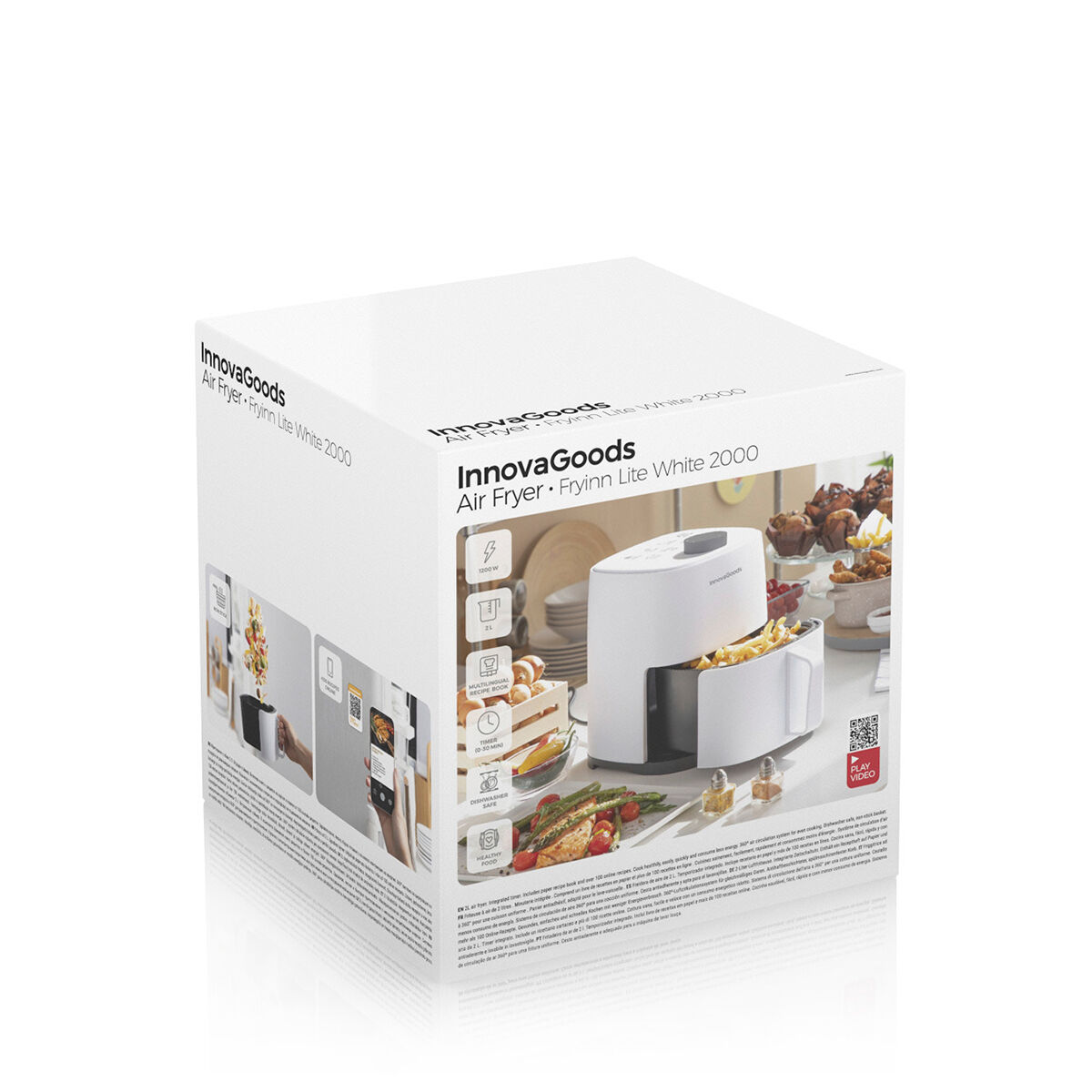 Oljefri Fritös InnovaGoods Fryinn Lite 2000 Vit 1200 W 2 L - 2