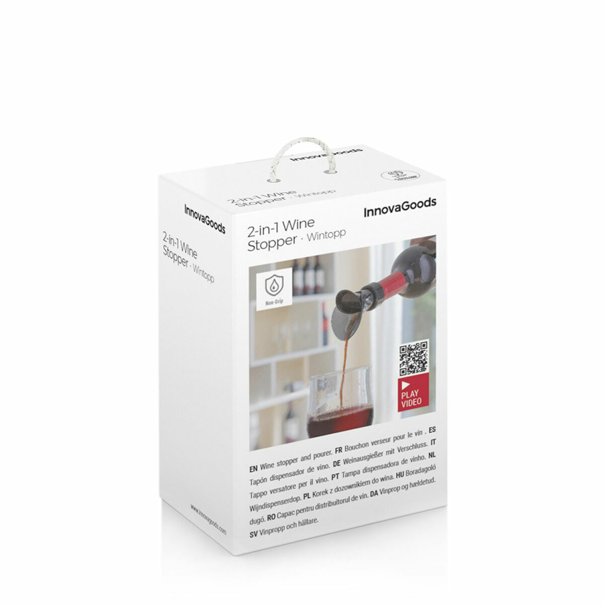Dispenserkork 2 i 1 vinluftare Wintopp InnovaGoods - 2