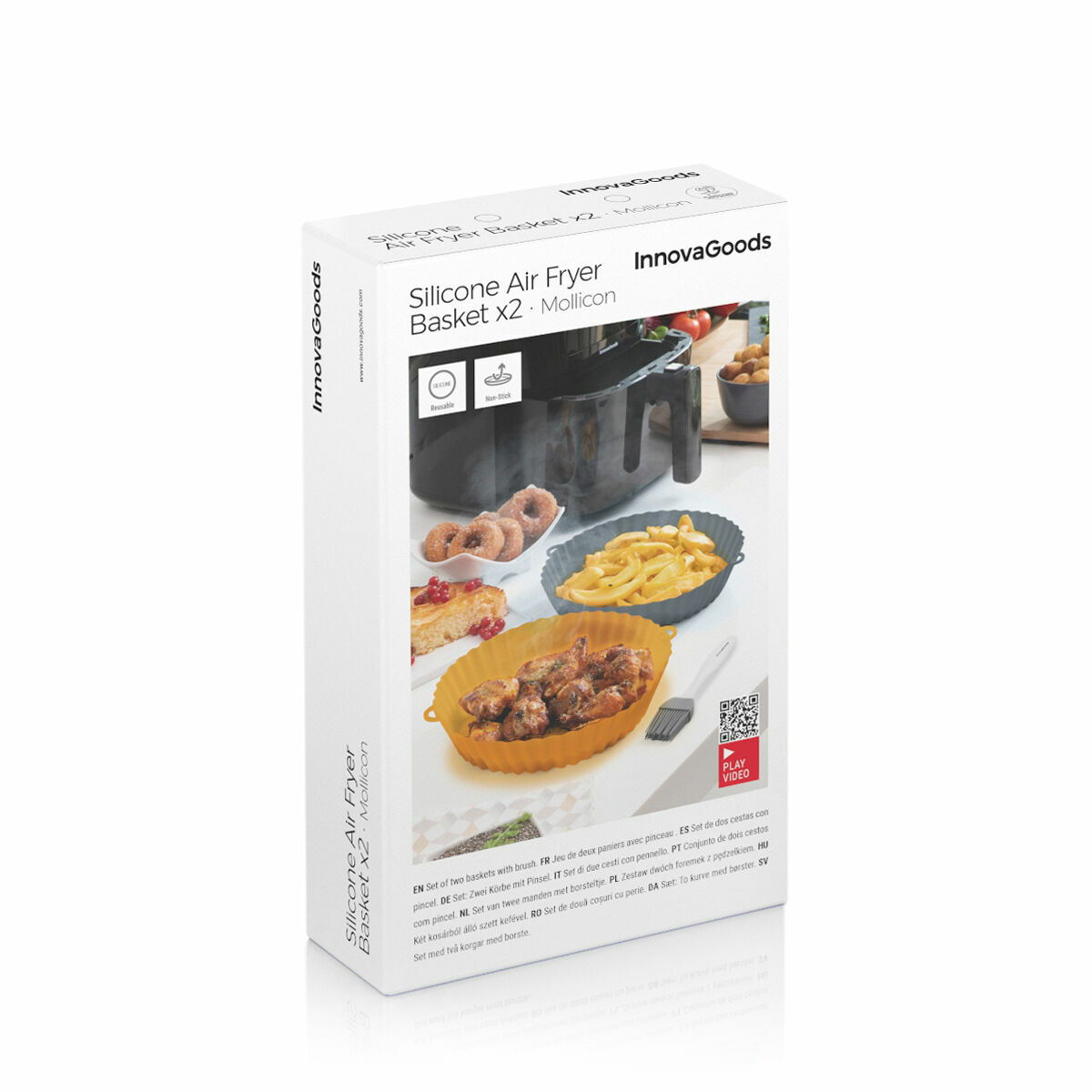 Silikonkorgar med borste för Air-fryer Mollicon InnovaGoods 2 antal - 2