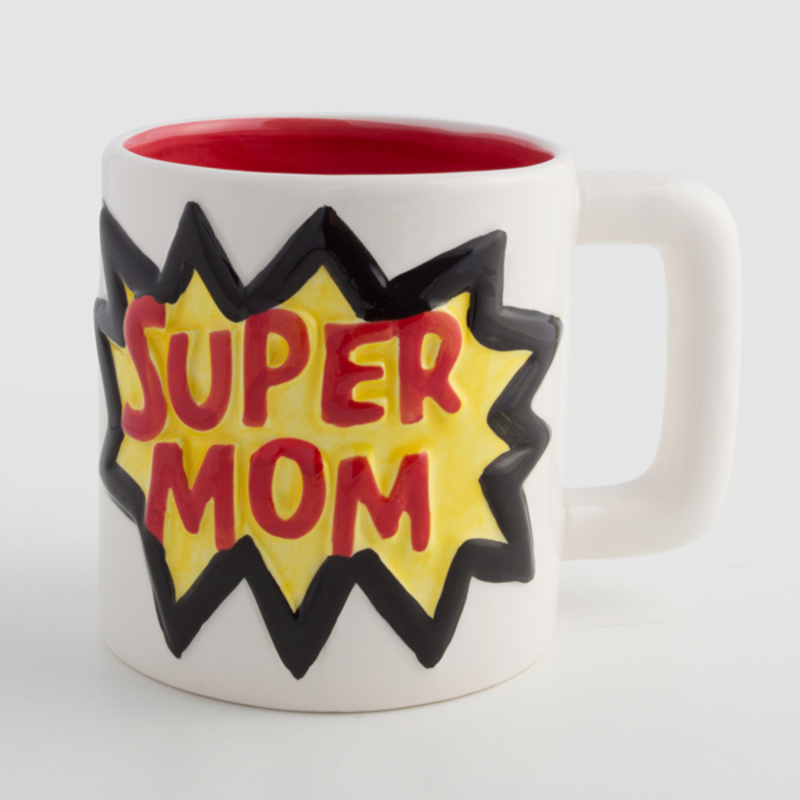 Keramikmugg Slogans, Design: Super dad - 13
