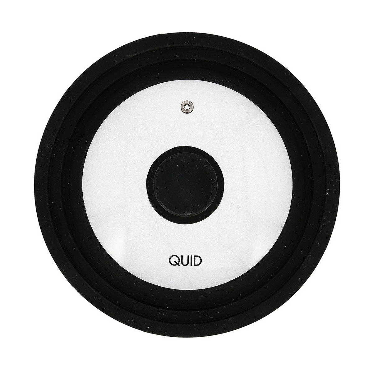 Omslag Quid Ebano Svart Glas Ø 22 cm (Ø 22 cm)