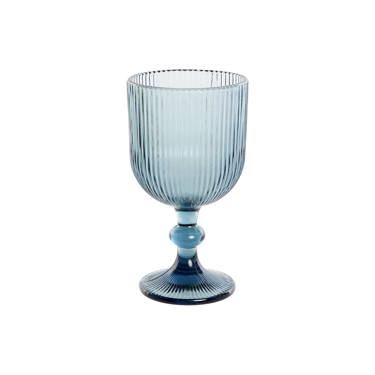 Glasset DKD Home Decor Blå Glas 325 ml