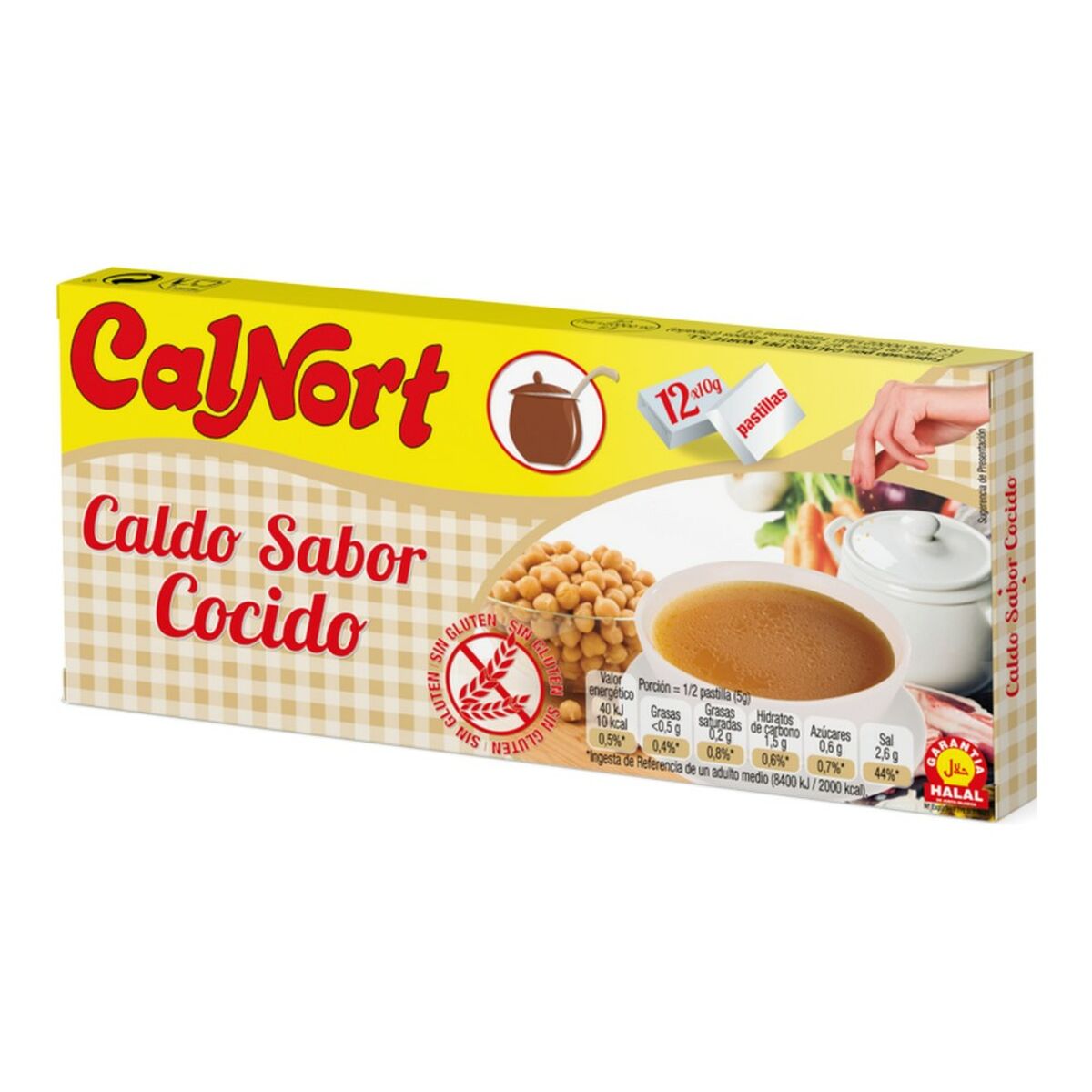 Buljong Calnort Cocido Tablett (12 x 10 g) - 2