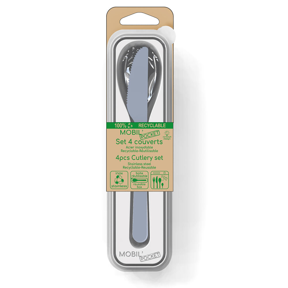Bestickset Amefa Mobil Metall Stål (18 cm) (4 pcs)