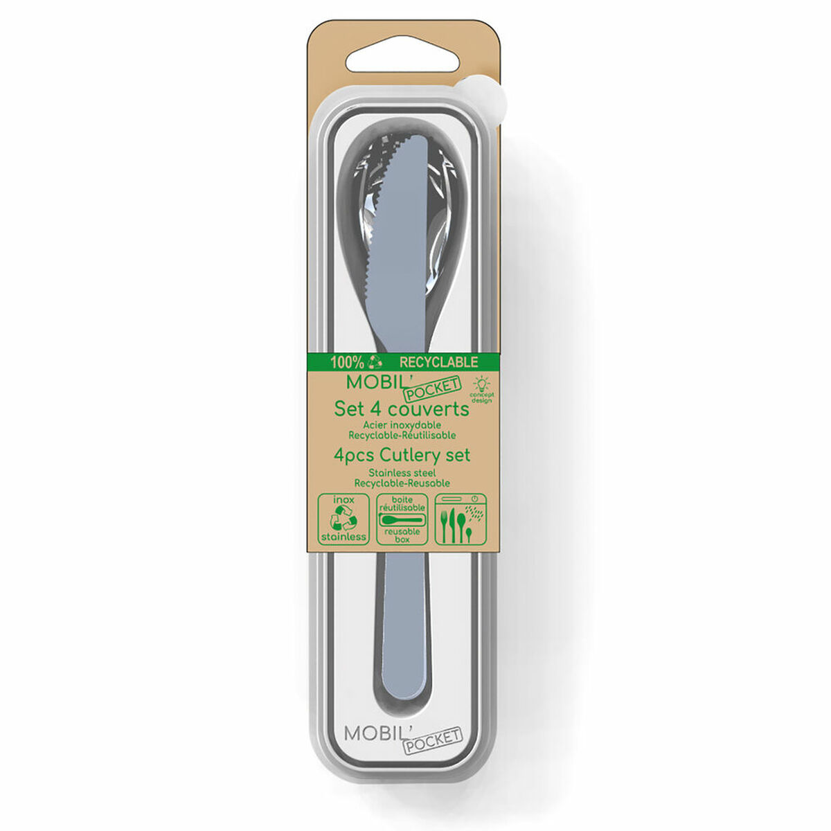 Bestickset Amefa Mobil Metall Stål (18 cm) (4 pcs) - 2
