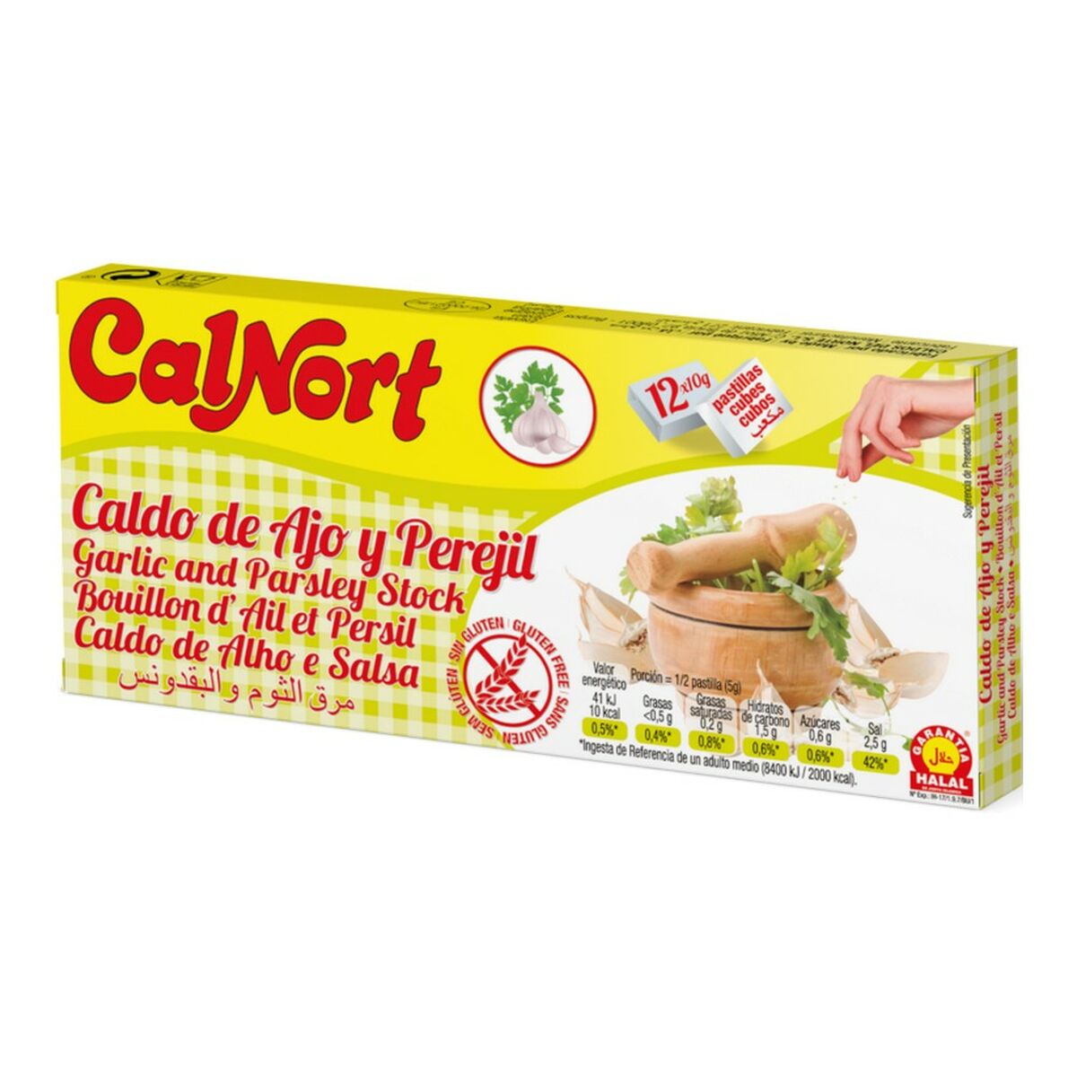 Buljong Calnort Vitlök Persilja Tablett (12 x 10 g) - 2
