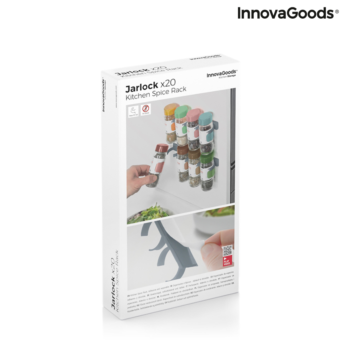 Självhäftande och organiserbar kryddhylla Jarlock x20 InnovaGoods JARLOCK (Renoverade A) - 2