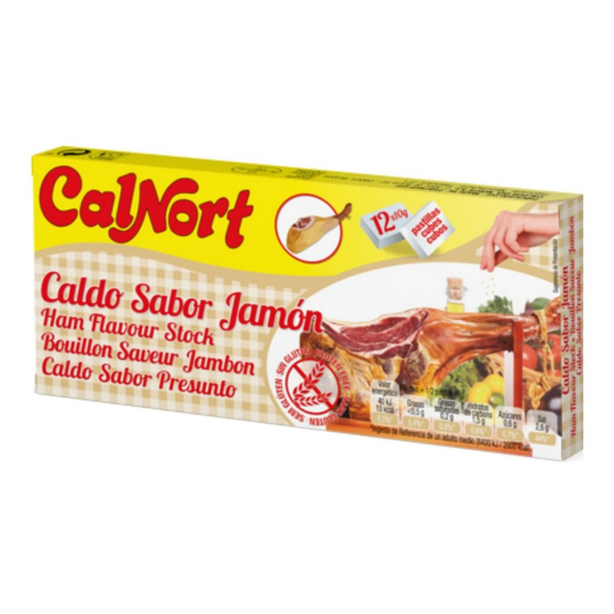 Buljong Calnort Skinka Tablett (12 x 10 g) - 2