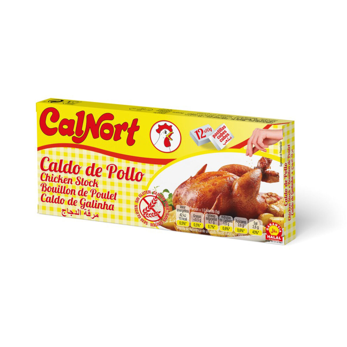 Buljong Calnort Kyckling (12 uds)