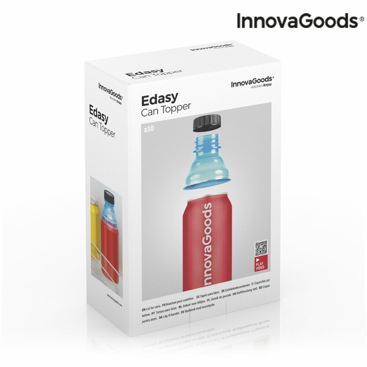 Lock till läskburk InnovaGoods IG116851 10 antal Blå (Renoverade B) - 2