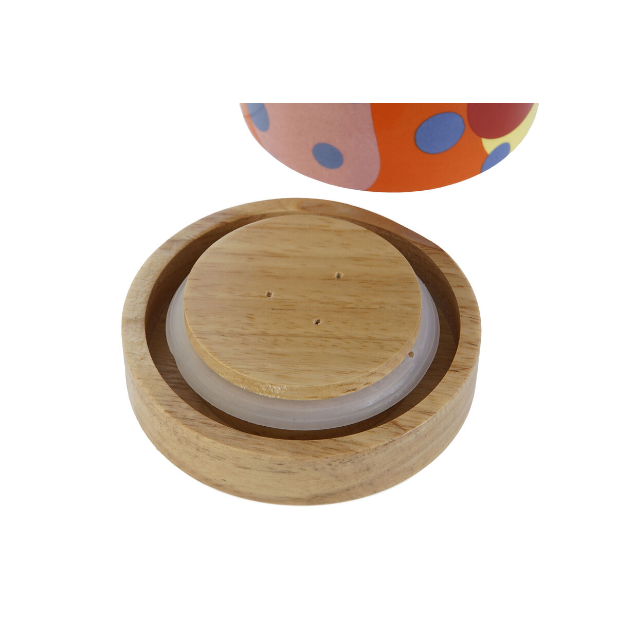 Burk DKD Home Decor Multicolour Naturell Bambu Dolomite 1 L 10 x 10 x 16 cm (3 antal) - 2