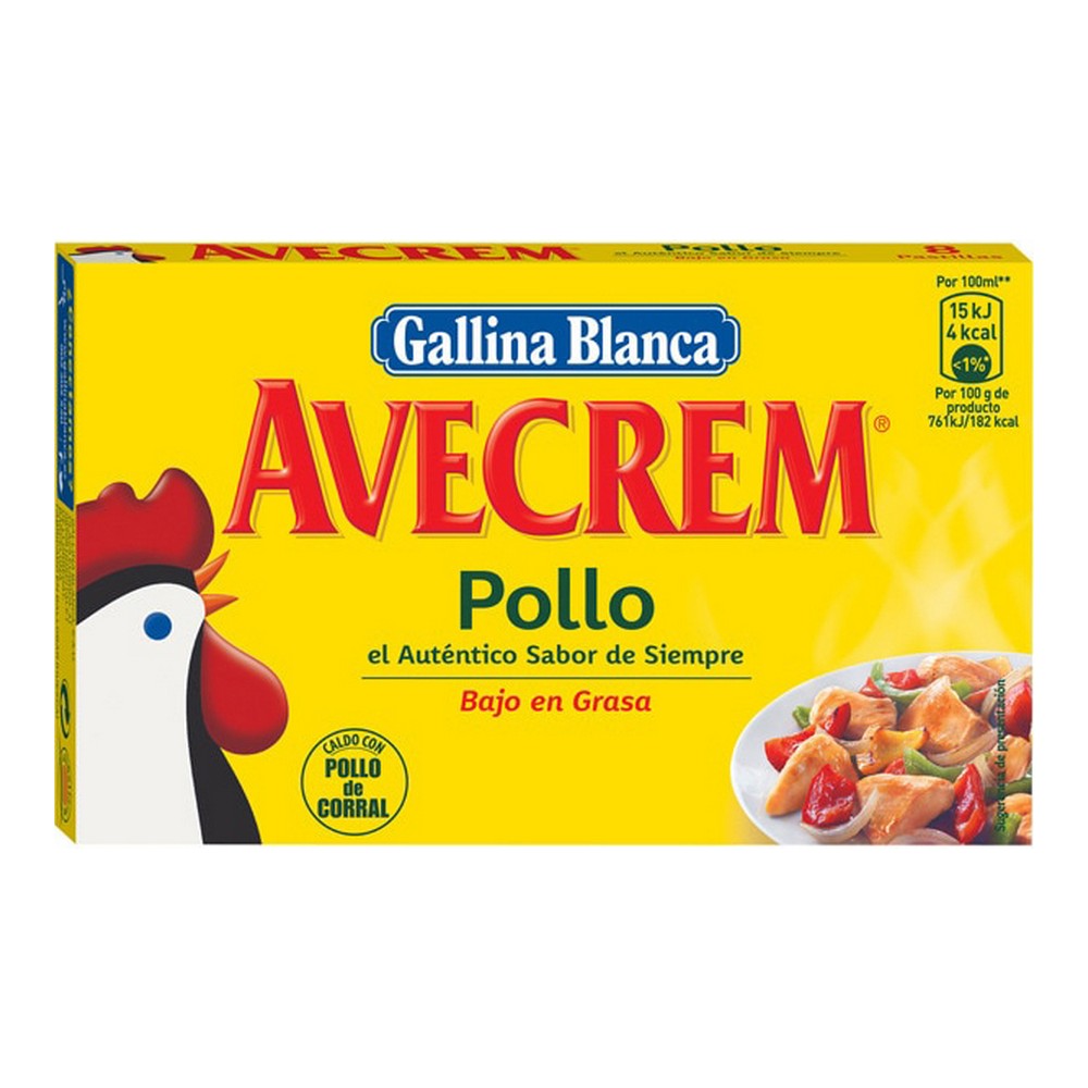 Buljong Avecrem Kyckling Tablett (8 uds)