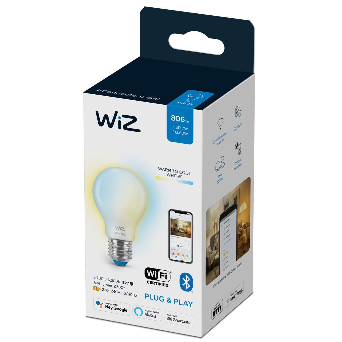 Smart-Lampa Wiz A60 7 W E27 LED - 2