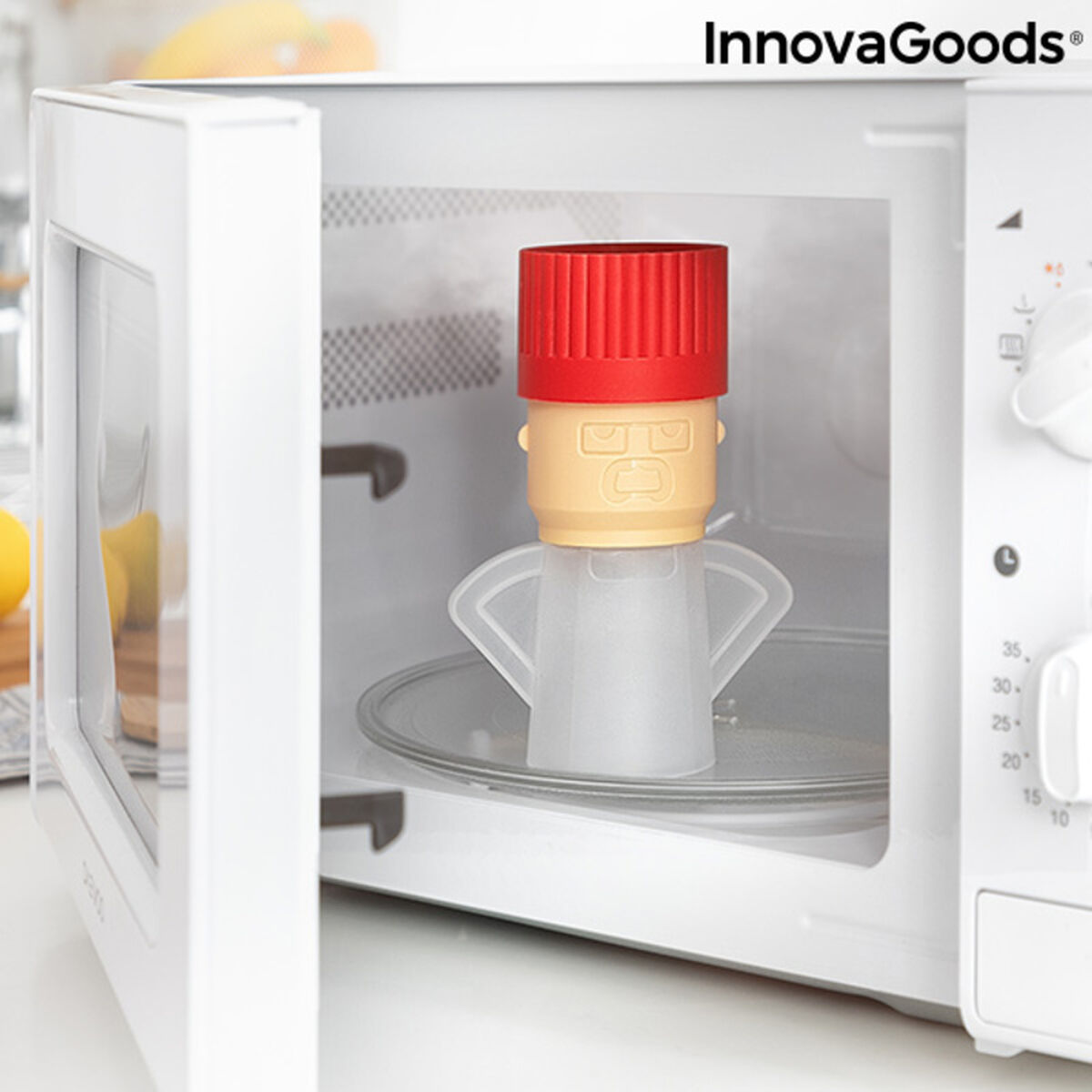 Rengöring av mikrovågsugn InnovaGoods Fuming Chef (Renoverade A)