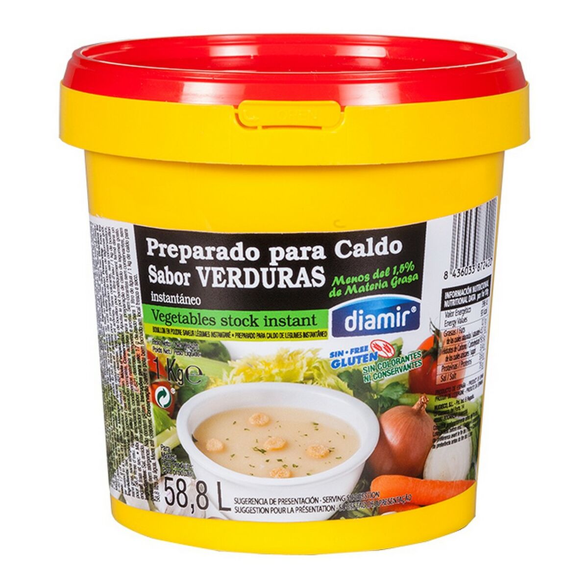 Färdiglagad Buljong Diamir Pulveriserad Grönsaker (1 kg) - 2