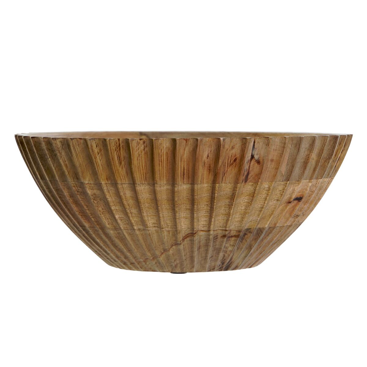 Salladsskål DKD Home Decor Naturell Mangoträ 30 x 30 x 12 cm - 2