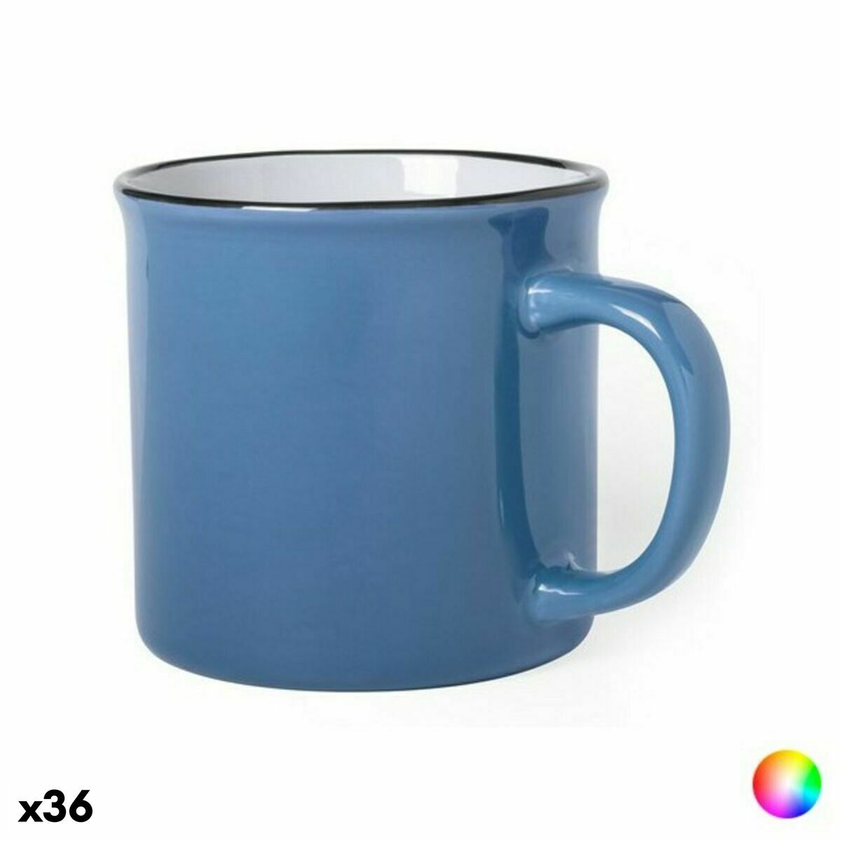 Vintage kopp Top Can Cap 145685 (300 ml) (36 antal), Färg: Röd