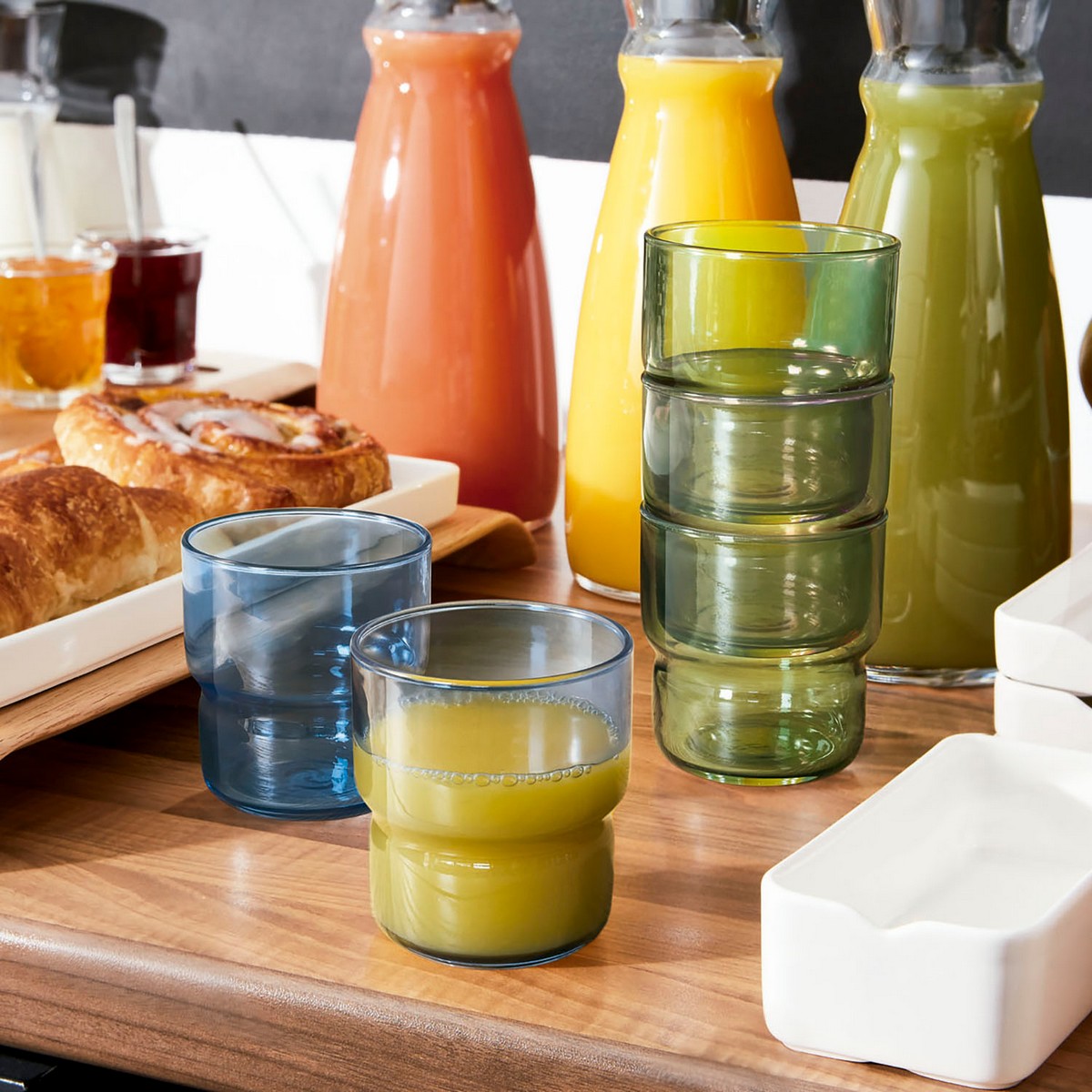 Glas Arcoroc Log Bruhs Blå Glas 6 Delar 160 ml - 3