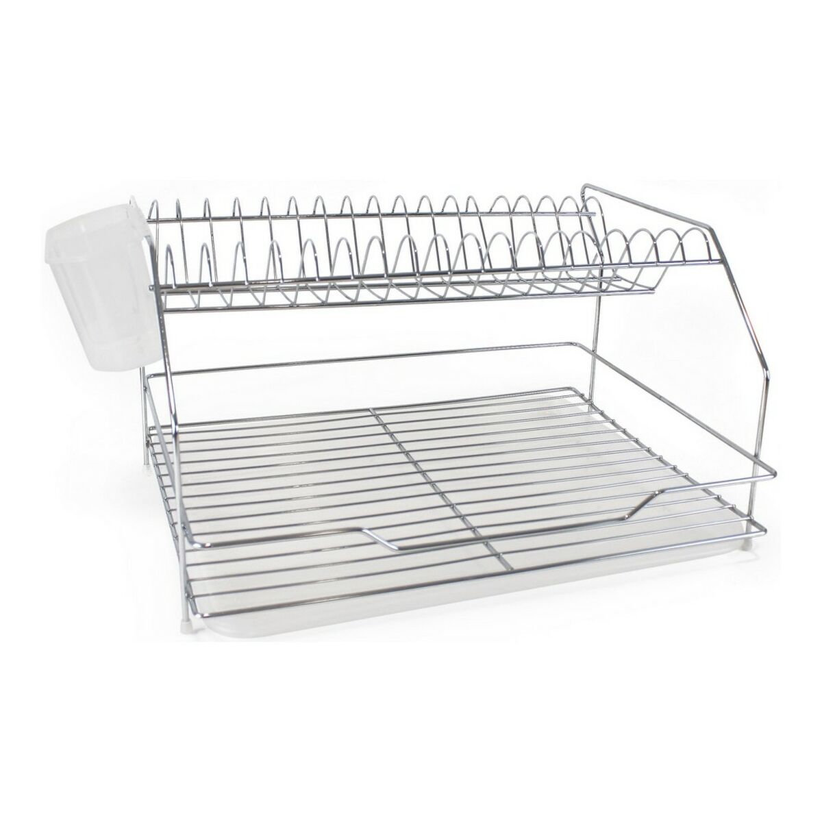 Diskställ Quttin Silvrig Metall Vit (Renoverade B)