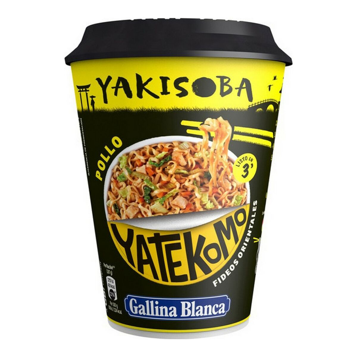 Nudlor Yatekomo Yakisoba Kyckling (93 g) - 2